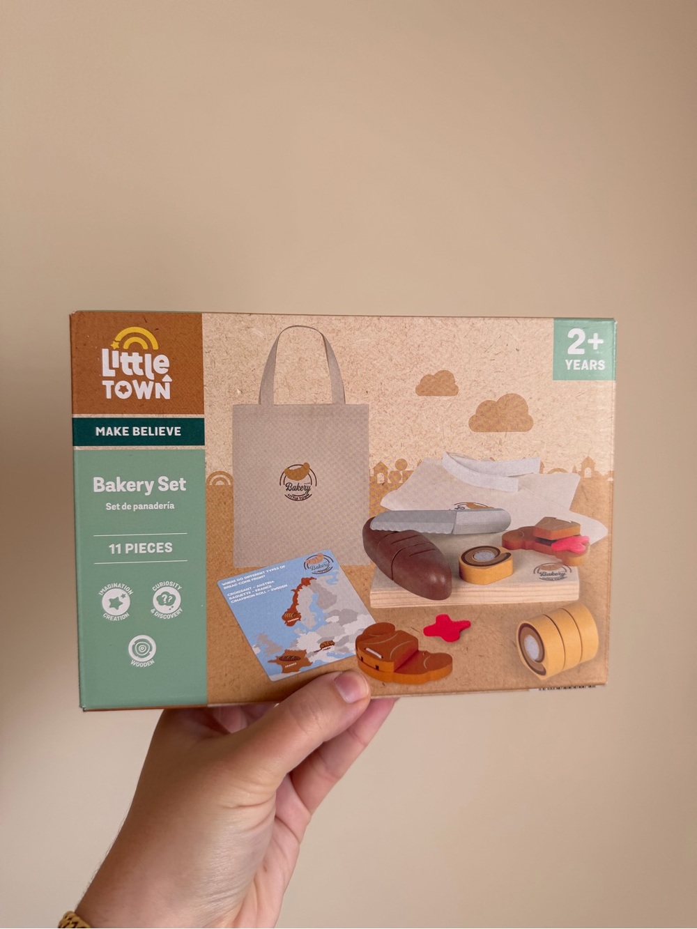 LITTLE TOWN Bakery Set - Wooden Playset - 2+ Years - NEW